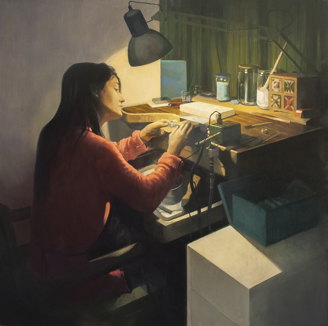 Alba trabajando